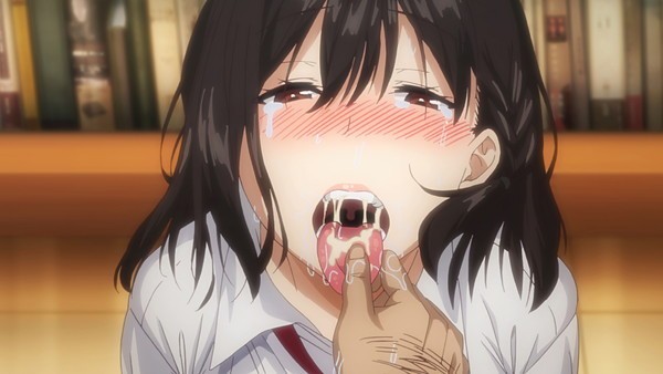 Toshoshitsu no Kanojo: Seiso na Kimi ga Ochiru made The Animation 02 Sub Español